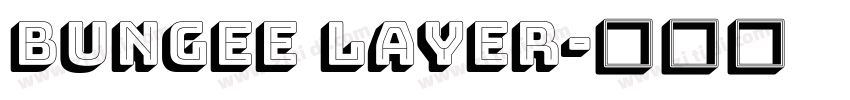 bungee layer字体转换